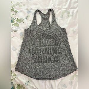 Gray Racerback Top